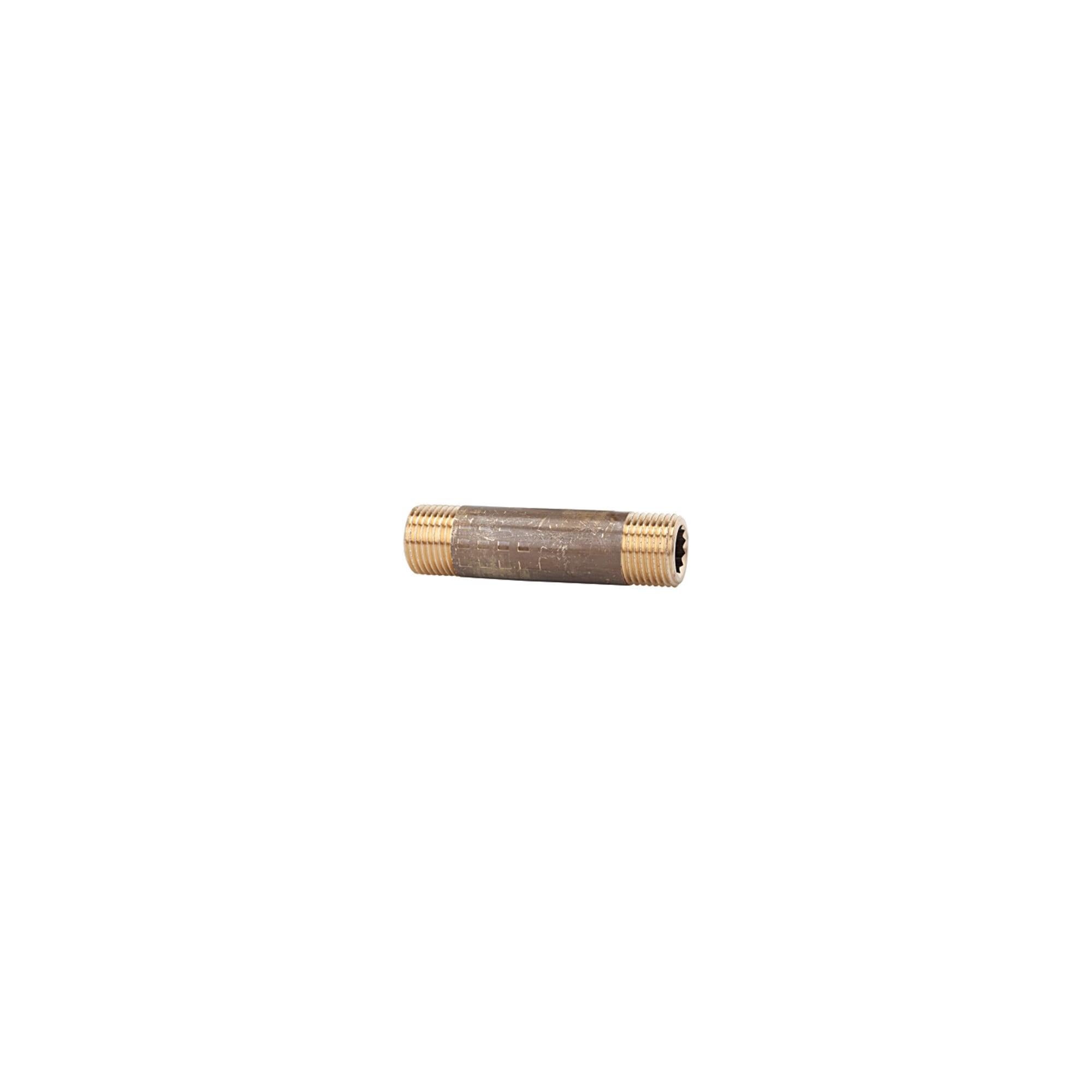 Riegler Rohrdoppelnippel, G 1 1/4, Länge 120 mm, Messing blank (LN 114120)