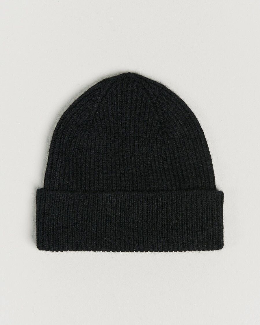 Le Bonnet Lambswool/Caregora Beanie Onyx