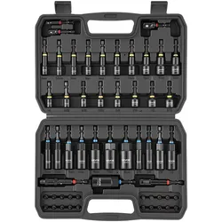 VEVOR Steckschlüsselsatz, 55-tlg., SAE- & Metrisch, Magnetische Steckschlüssel, mit Einsätzen, Verlängerung, Bits & Werkzeugkoffer, für Autoreparaturen, Heimwerkerarbeiten & DIY-Projekte