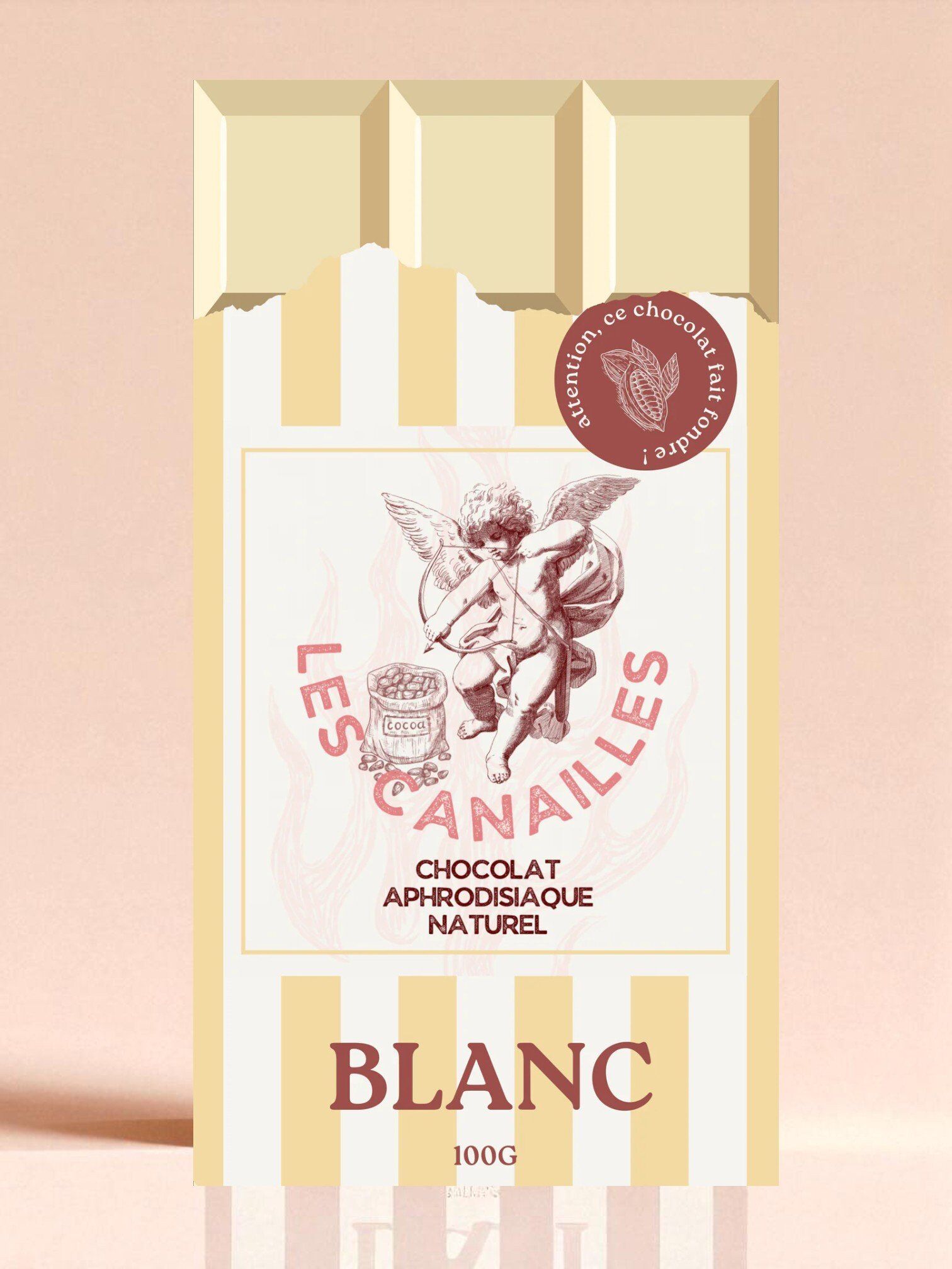 Les Canailles Tablette Aphrodisiaque Chocolat Blanc - 100g