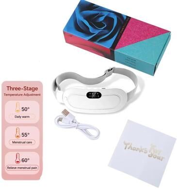 Inspired Finds Rechargeable Heated Menstrual Relief Belt With Vibration Massage pink 3 Heat
