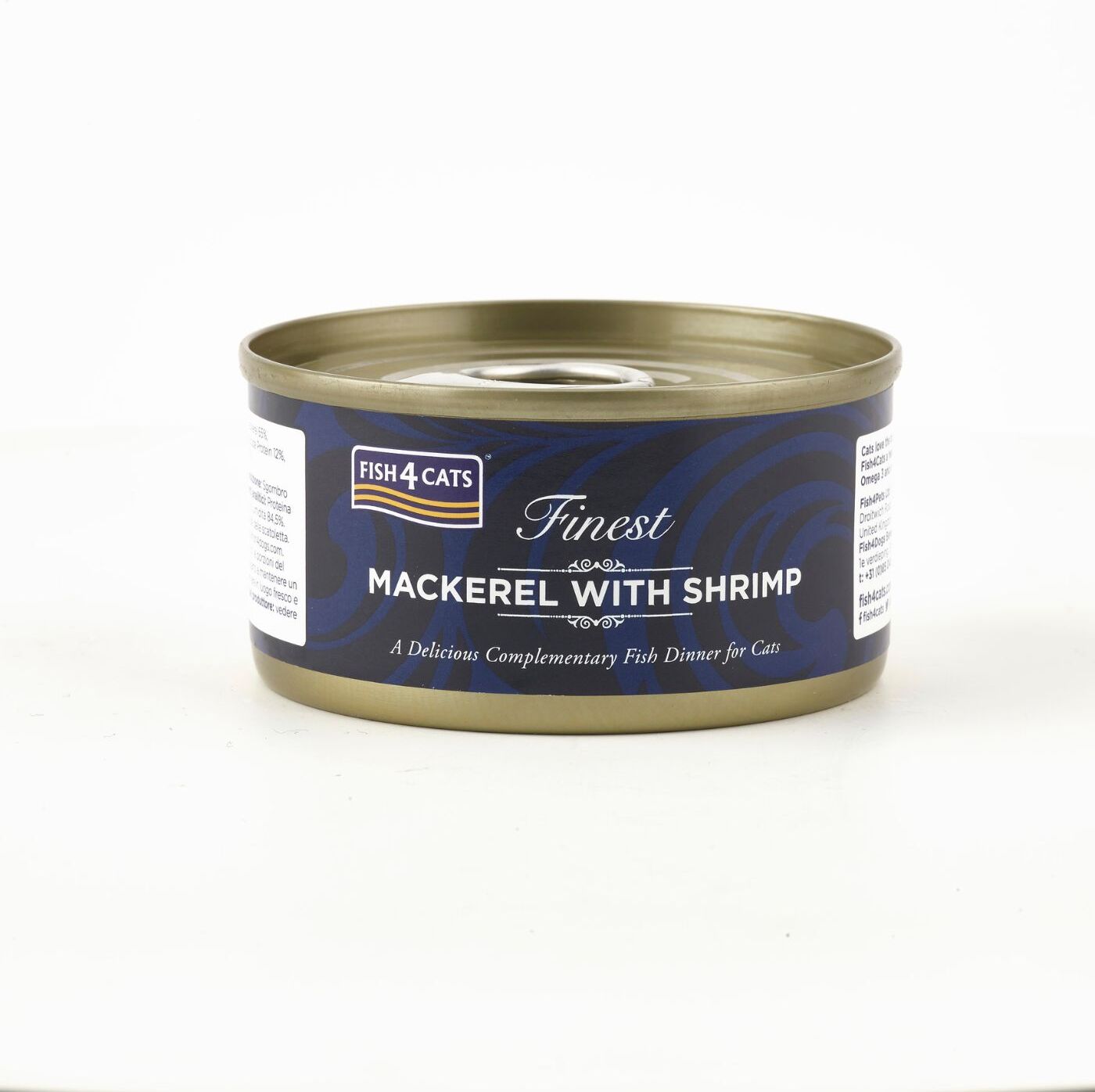Fish4Cats 1 x 70 g Umido per Gatti Sgombro con Gamberetti