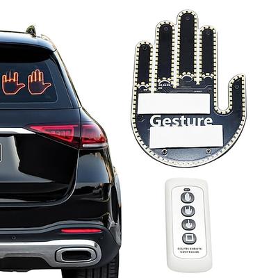 Mittelfinger-Gestenlicht mit Fernbedienung, Mittelfinger-Zubehör für Autos, leichte LKWs, lustiges Autozubehör, ideales Autogeschenk