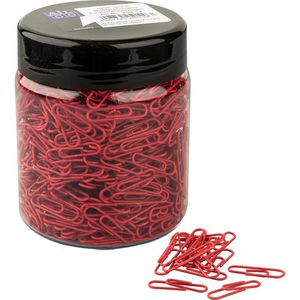 Alco Büroklammern 259-12, 26mm, rot, kunststoffüberzogen, 1000 Stück