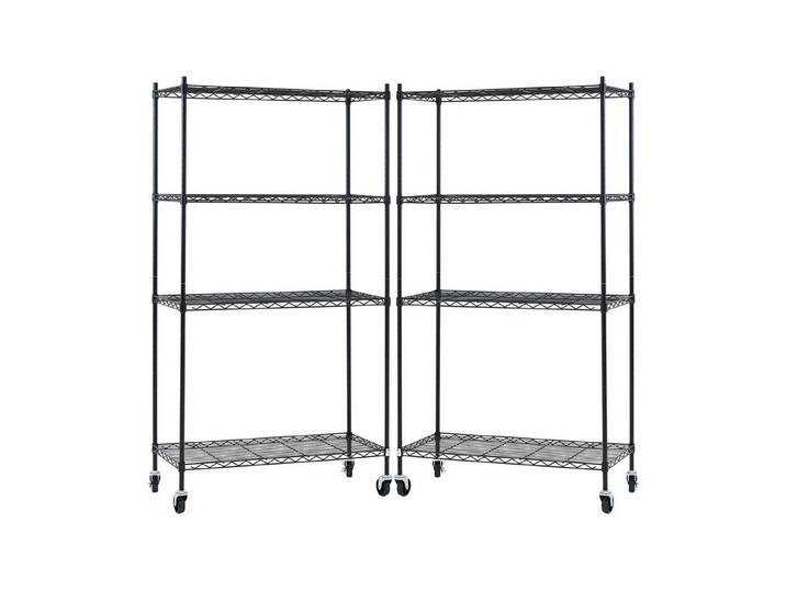 PROREGAL® Standregal Gitterregal HADES Rollen, 2-tlg.