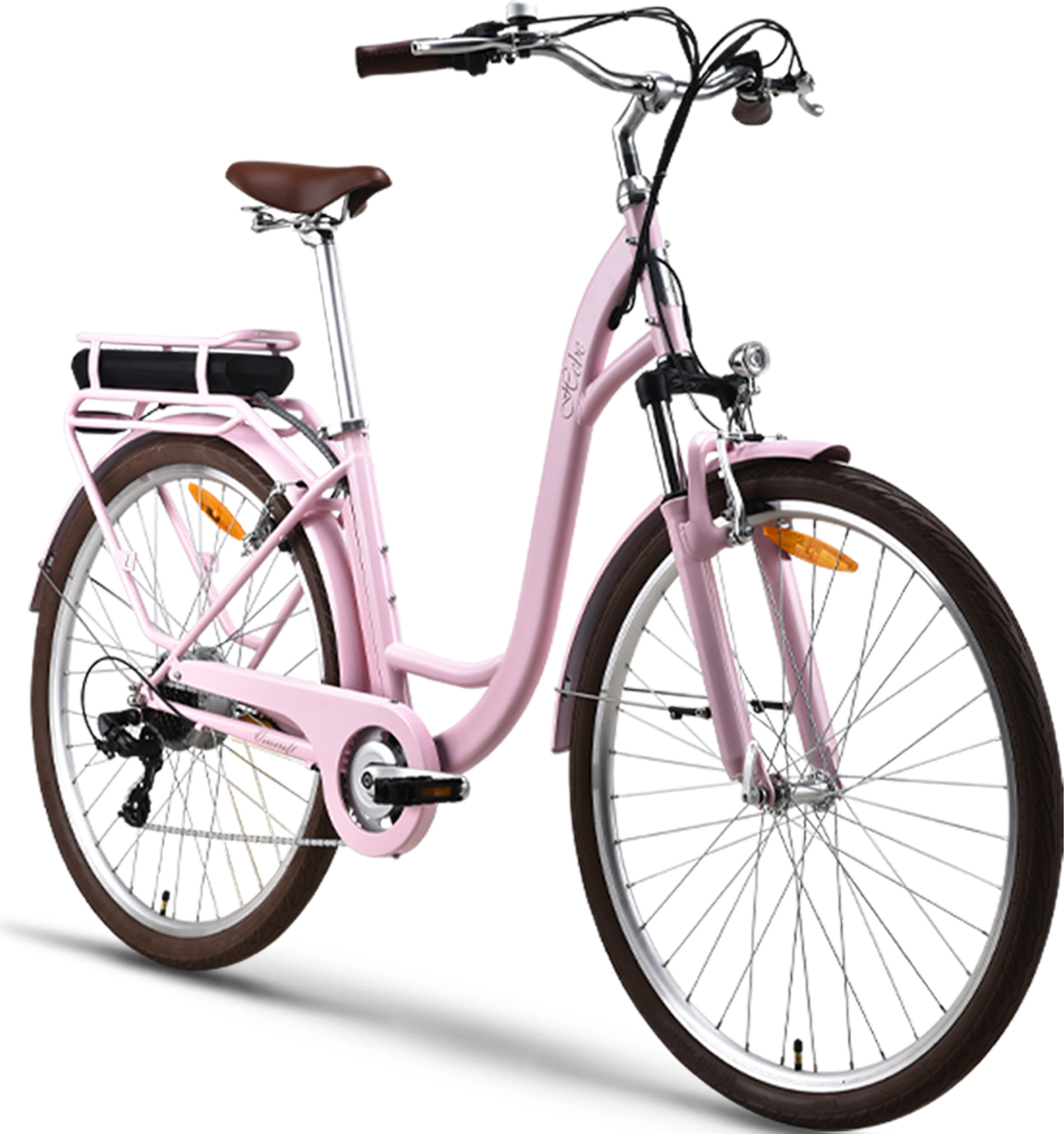 VecoCraft E Bike Damen 28 Zoll HEBE Urban e bike mit 250W Ananda Heckmotor 25Km/h City E-Bike