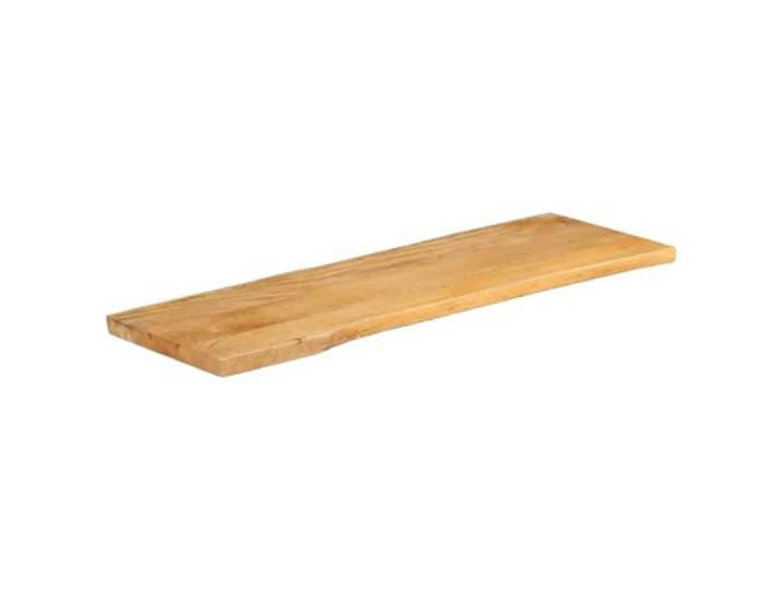 GKHPYURE Tischplatte 110 x 40 x 2,5 cm lebende Kanten Massivholz Mangoholz Ersatzplatte, massives Mangoholz, Finish, 2 seitliche Kanten, für den privaten und gewerblichen Gebrauch