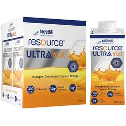 RESOURCE Ultra Fruit Orange flüssig 4X200 ml