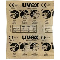 Uvex, Gehörschutz, Gehörschutzstöpsel x fit, grün, SNR 37 dB, Grösse M (100x)
