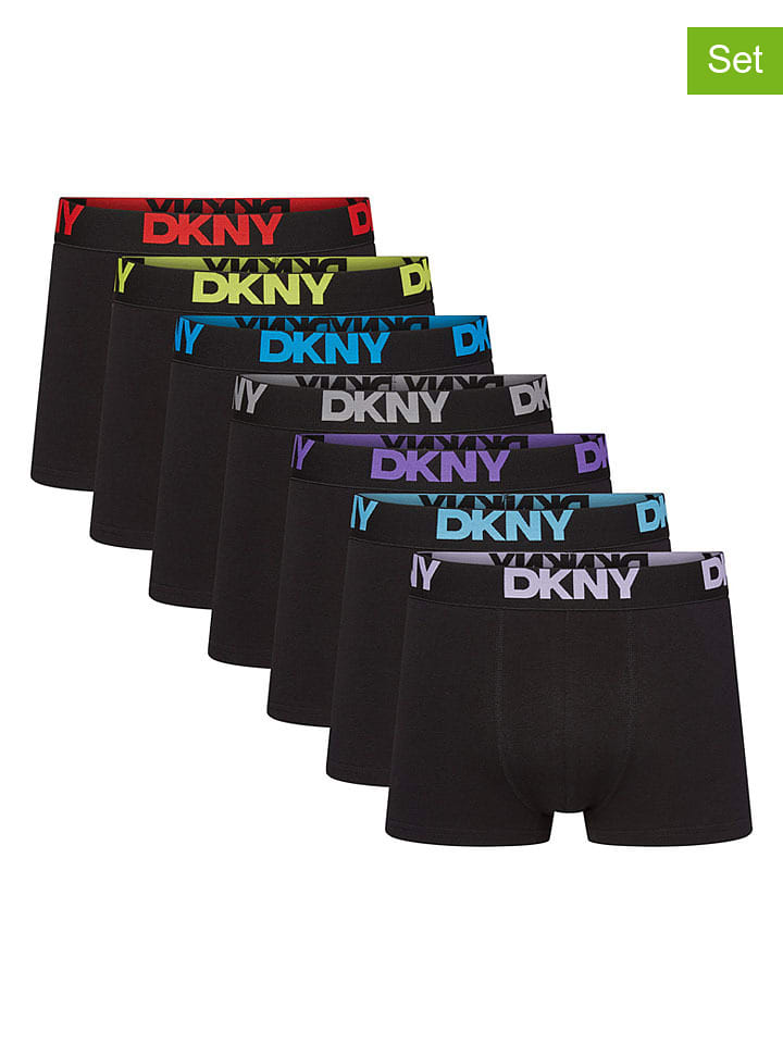 DKNY 7er-Set: Boxershorts in Schwarz - L