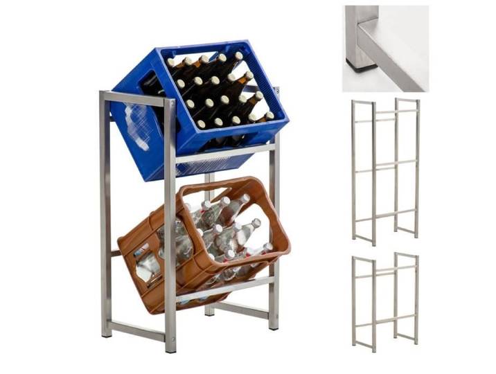 Étagère à Bouteilles - CLP - Lennert - Acier inoxydable - 75 cm - Cuisine