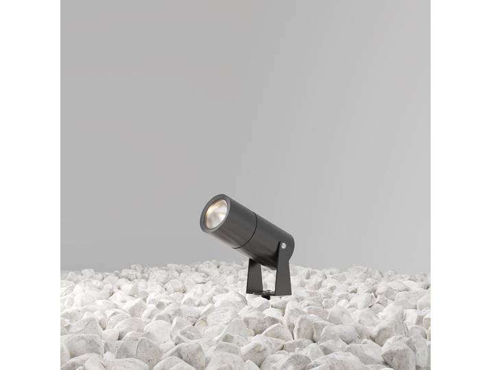 Spot de jardin martelé graphite à LED encastrées 5W Bern Maytoni