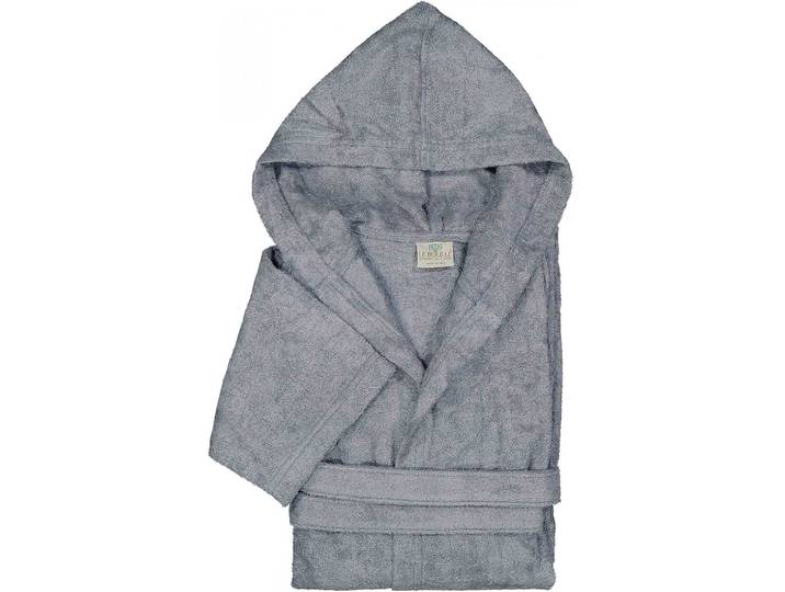 Bademantel aus 70% Holzfasern, S, unisex, anthrazit