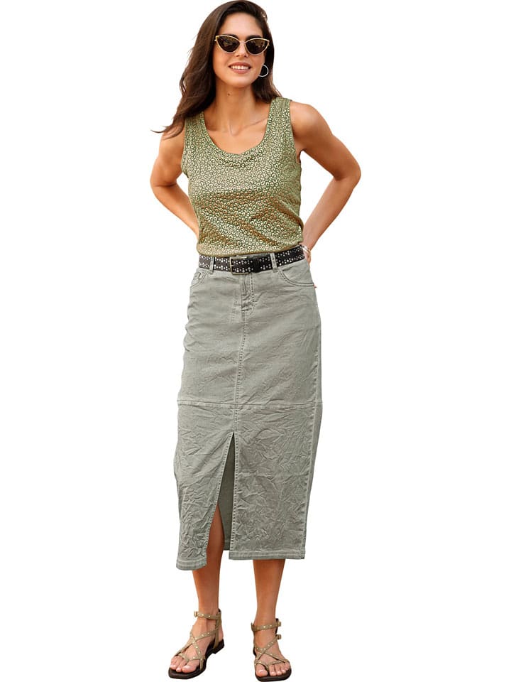 Heine Top in Khaki/ Beige - 44