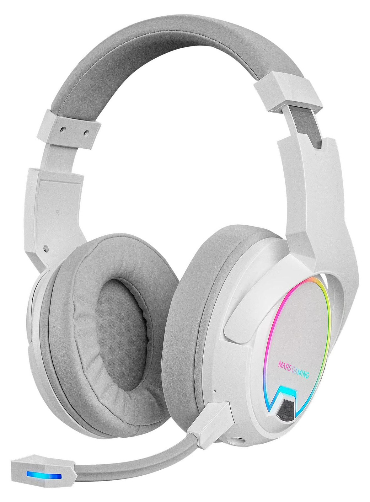 Mars Gaming MHW-100 Gaming Headset - Bekabeld en Draadloos - Wit