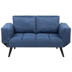 2-SITZER-SCHLAFSOFA Polsterbezug Marineblau Brekke