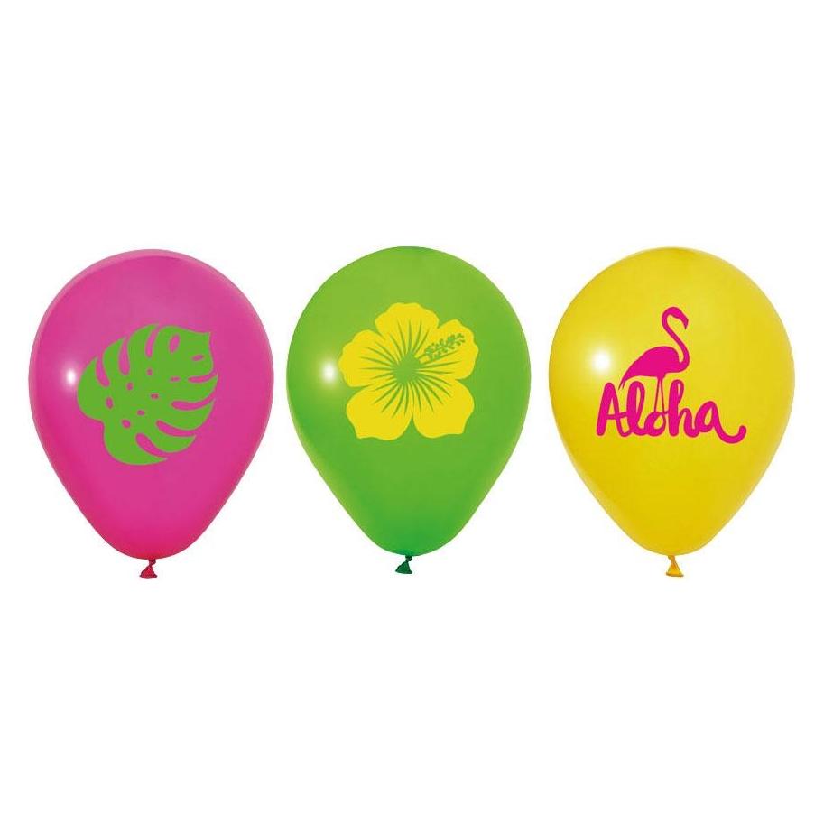 Globos Europe 12 Zoll Aloha-Luftballons - 6 Stück. (6x) (70690872)