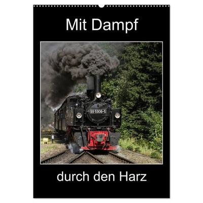 Mit Dampf durch den Harz (Wandkalender 2026 DIN A2 hoch), CALVENDO Monatskalender
