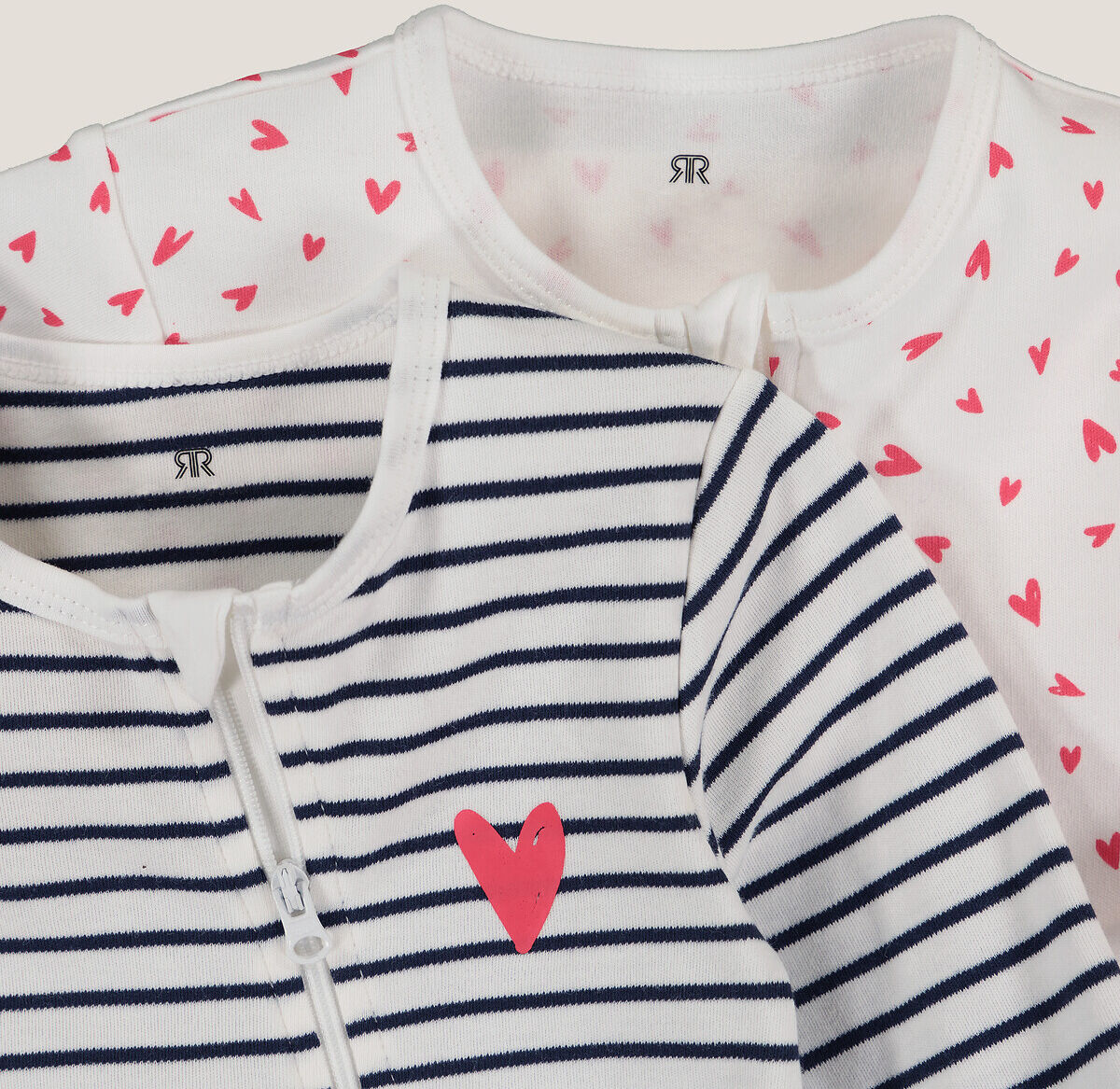 LA REDOUTE COLLECTIONS Lot de 2 pyjamas 1 pièce imprimés en icoton