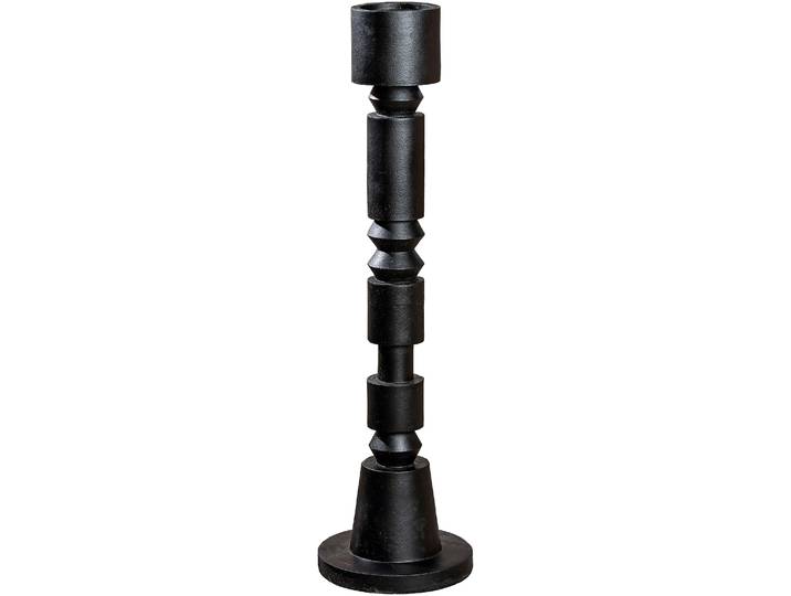 Standkerzenhalter CASABLANCA BY GILDE Kerzenleuchter Phillip , schwarz, H:92cm Ø:25cm, Polyresin (Kunststein), Kerzenhalter, Standkerzenhalter, 1-flammig, aus Polyresin