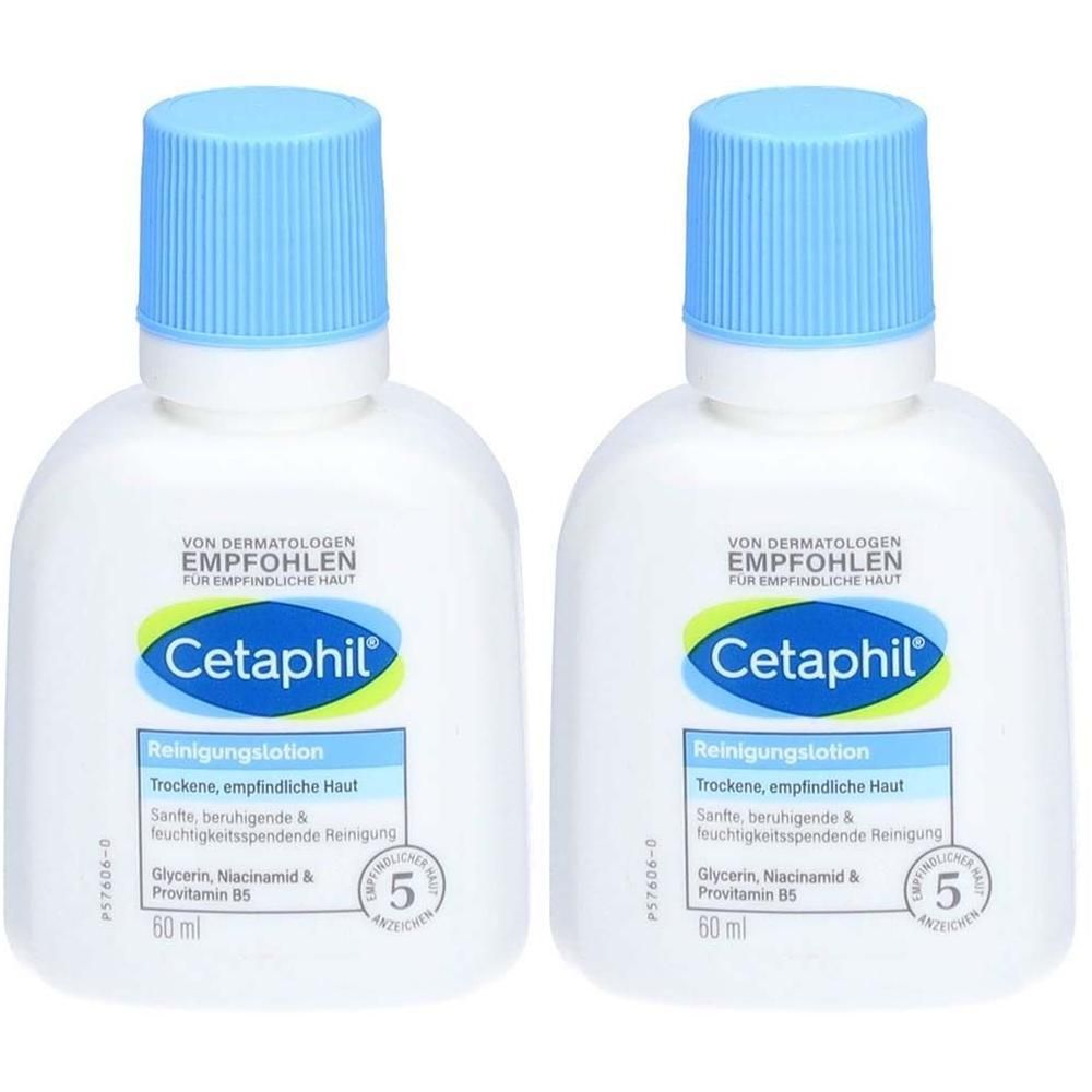 Cetaphil Reinigungslotion 2x 2x60 ml Lotion