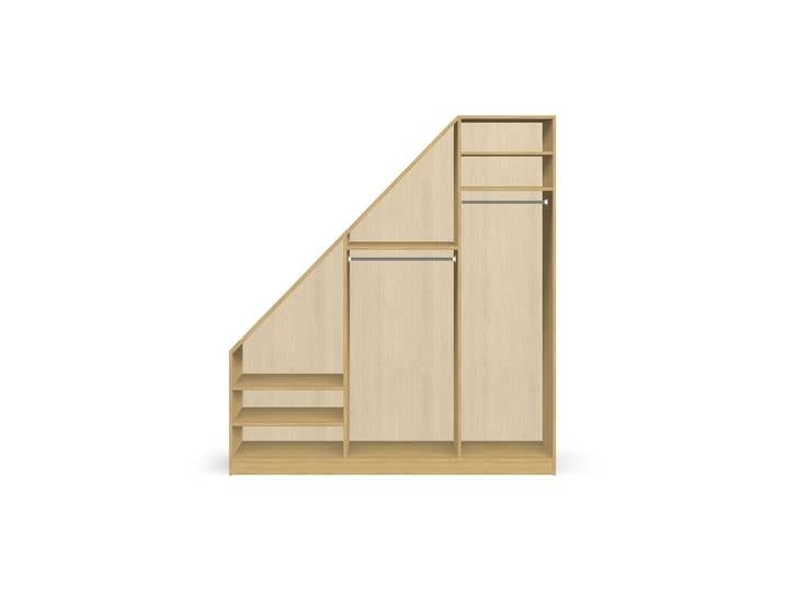 Pickawood Dachschrägenschrank nach Maß Premium Dekore Eiche