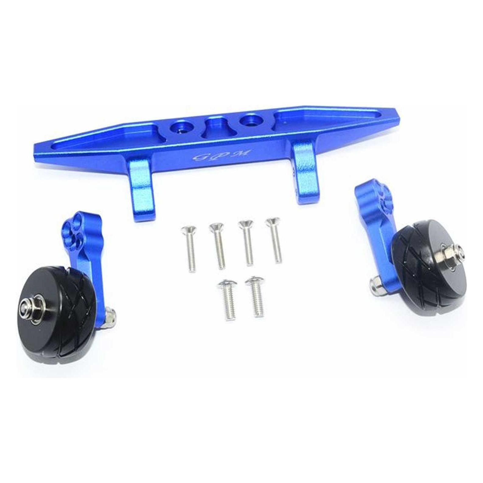 GPM aluminium wheelie-bar hinten blau trx rustler 4x4 (GPMRUS4040RB)