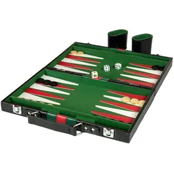 Vennerød Backgammon in leather case (10416)