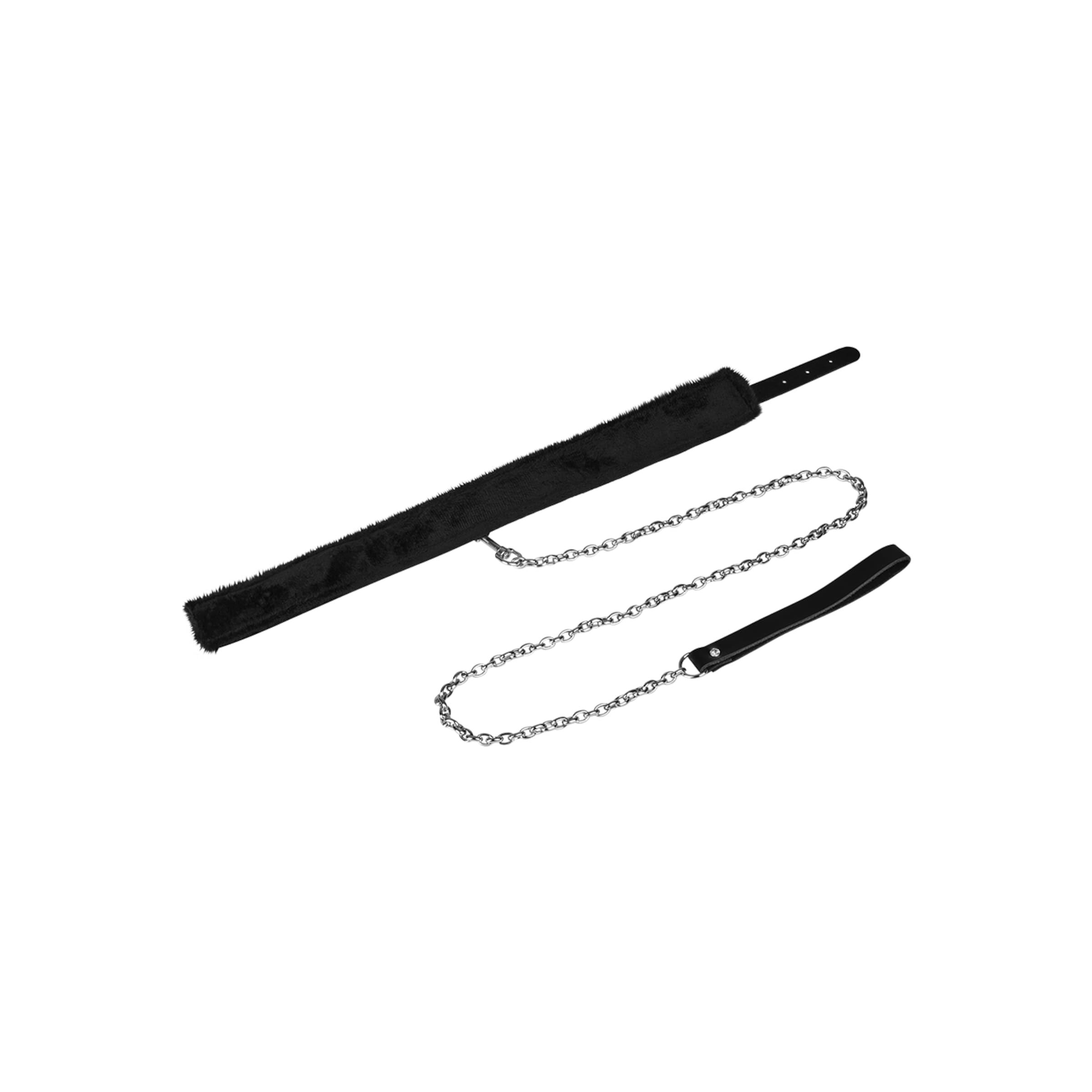 Furry Collar with Leash