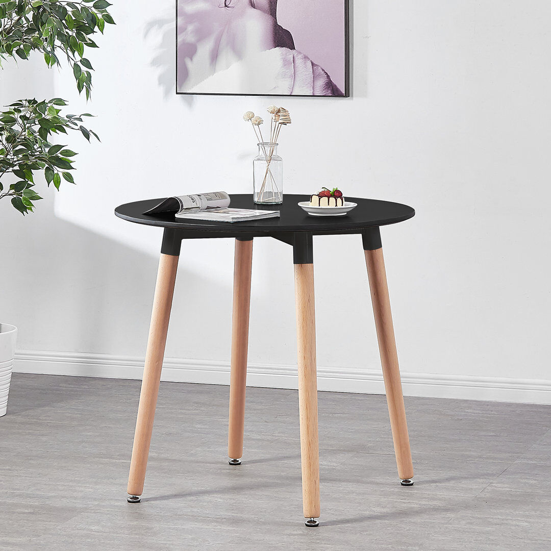 Isabelline Boston Rectangular Dining Table Black