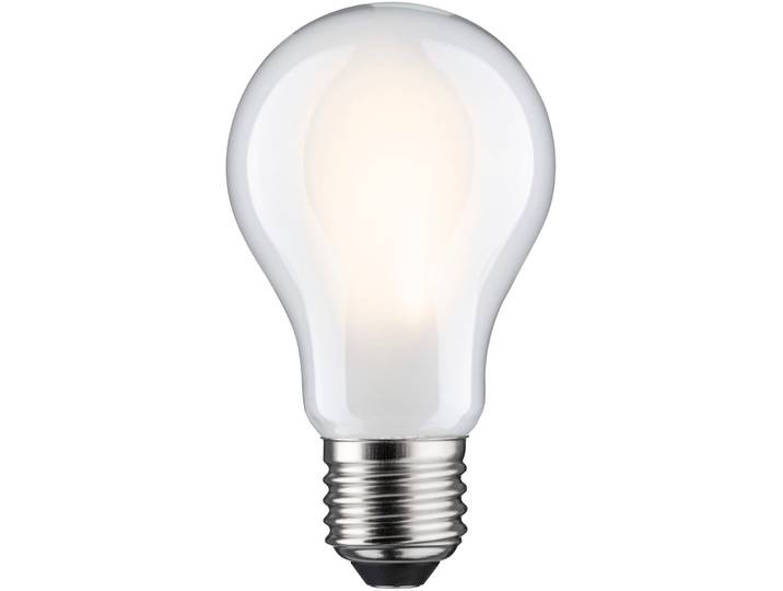 PAULMANN LED-Leuchtmittel Efficient-Line Filament 230V LED Birne E27 806lm 4,3W 3000K dimmb.Matt , Energieeffizienz: B, weiß, L:10,5cm Ø:6cm, Leuchtmittel, LED-Leuchtmittel