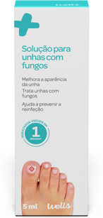 Wells Solução para Unhas com Fungos 1 un