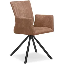 2er-Set Stuhl Como Mikrofaser Orange Bernstein