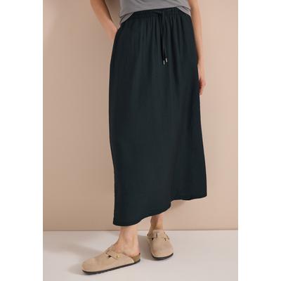 Maxirock CECIL, Damen, Gr. XS (36), palm breeze grün, Stoff, 86% Viskose, 14% Nylon, unifarben, comfort fit lang, Röcke Maxirock, mit Struktur