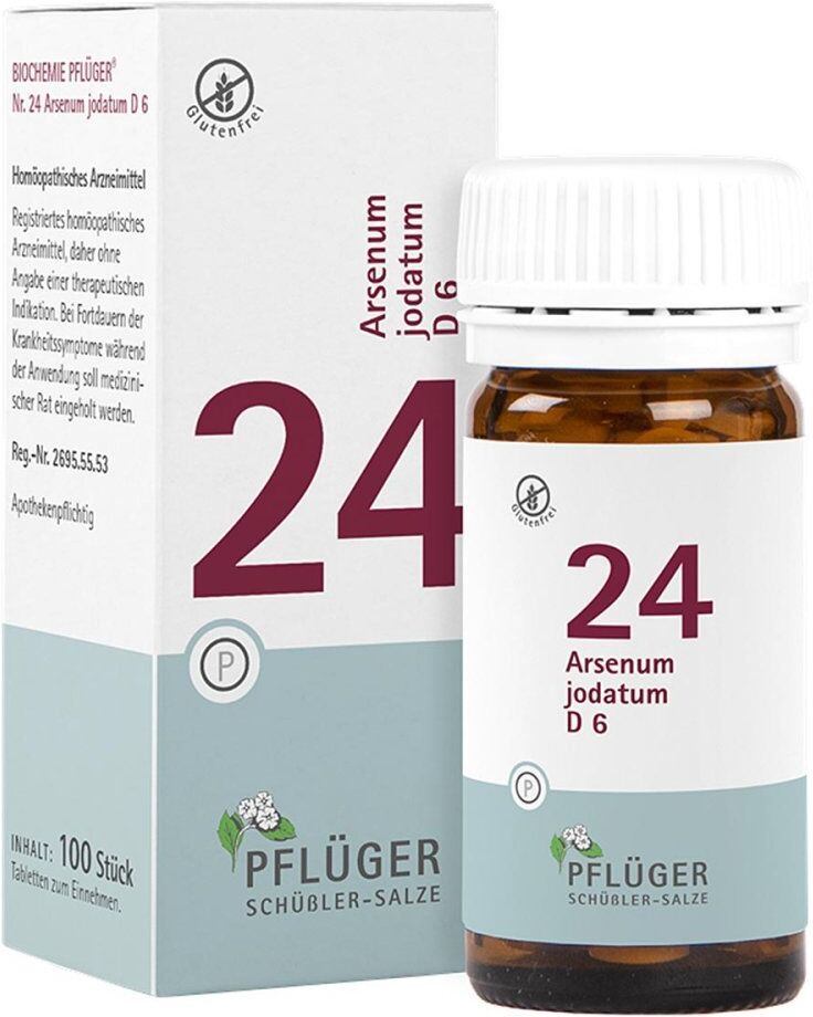 Schüßler-Salze Biochemie Pflüger 24 Arsenum jodatum D6 Tbl.