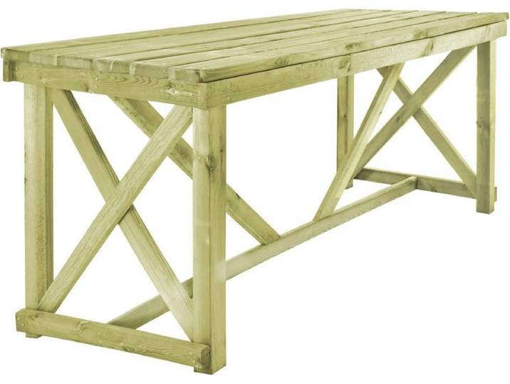 vidaXL - Tuintafel - 160x79x75 - cm - hout