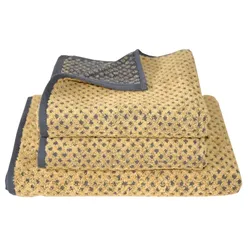 Dyckhoff Frottierserie Golden Shades 'Rhombus' Gold - Gelb (Größe: Duschtuch 70 x 140 cm)
