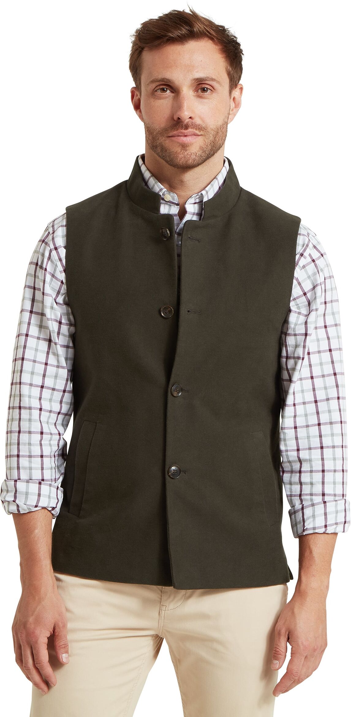 Schöffel Country Barnsdale Nehru Waistcoat - Green - Size 40 - Men