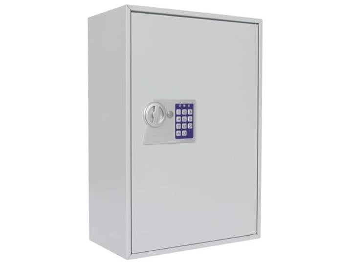 Profirst Schlüsselschrank Elea 250, Elektronikschloss, mechanische Notöffnung, Lichtgrau, BxH 38x55 cm, 250 Haken, inkl. Befestigungsmaterial