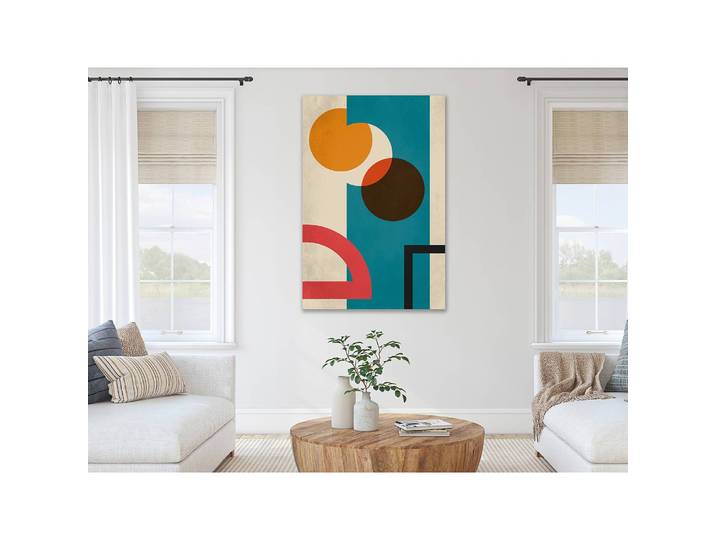 Tableau déco Hidden Shape Lin Multicolore 40 x 60cm