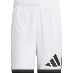 ADIDAS Herren Shorts Basketball Badge of Sport (Länge 9 Zoll), Größe XXL in Weiß Weiß