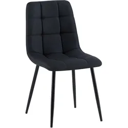 CLP Esszimmerstuhl Antibes Stoff   Farbe: schwarz