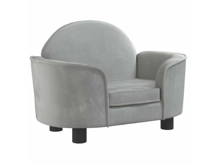 vidaXL Lit pour Chien Gris Clair 66x40x45 cm Velours