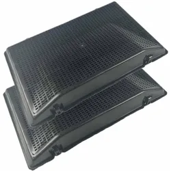 Air2Go Aktivkohlefilter für Quelle 484000008786 / 481249038017 ( 2 Stück ), Dunstfilter, Schwarz