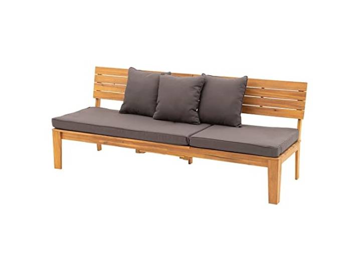 OUTLIV. Genua Gartenbank, 3-Sitzer, 200x72x80 cm, Polyester/Akazie/Holz
