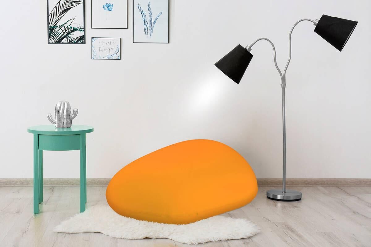 Sitzsack KAYOOM "Jump, Sitzsack-Kissen, einfach gestaltet, weich gefüllt", orange, B:78cm H:50cm T:101cm, Bezug: Lycra 82% Nylon 18% Elasthan Füllungmaterial: EPS-Perlen, Sitzsäcke, Sitzsack, komfortabel, modern, sorgfältige Verarbeitung, Aussenhülle dehn