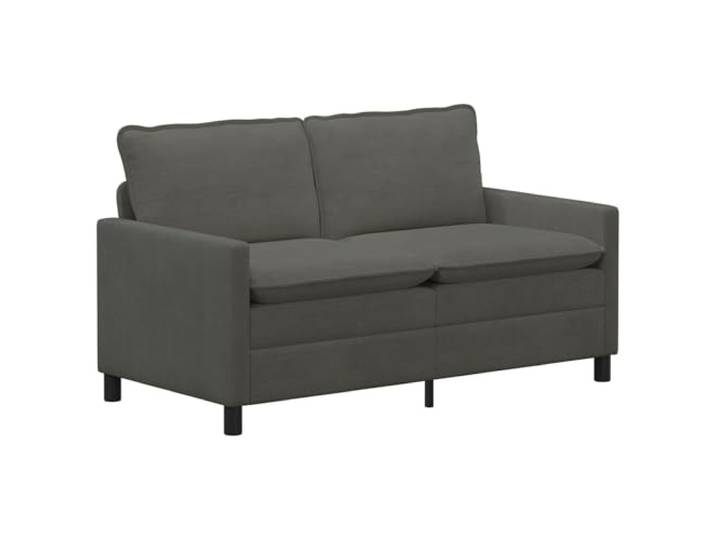KUTYWEXFM 2-Sitzer Sofa Cord Couch Dunkelgrau 156x81x87.5 cm Modernes 2-Sitzer Zweisitzer-Sofa mit weichem Rippenstoff und robustem Metallrahmen für Wohnzimmer und Büro.