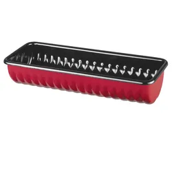 RIESS Rehrückenform 30x10cm rot Emaille