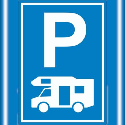 HB-Druck Wohnmobil Parkplatz Aufkleber A5 (148x210mm)