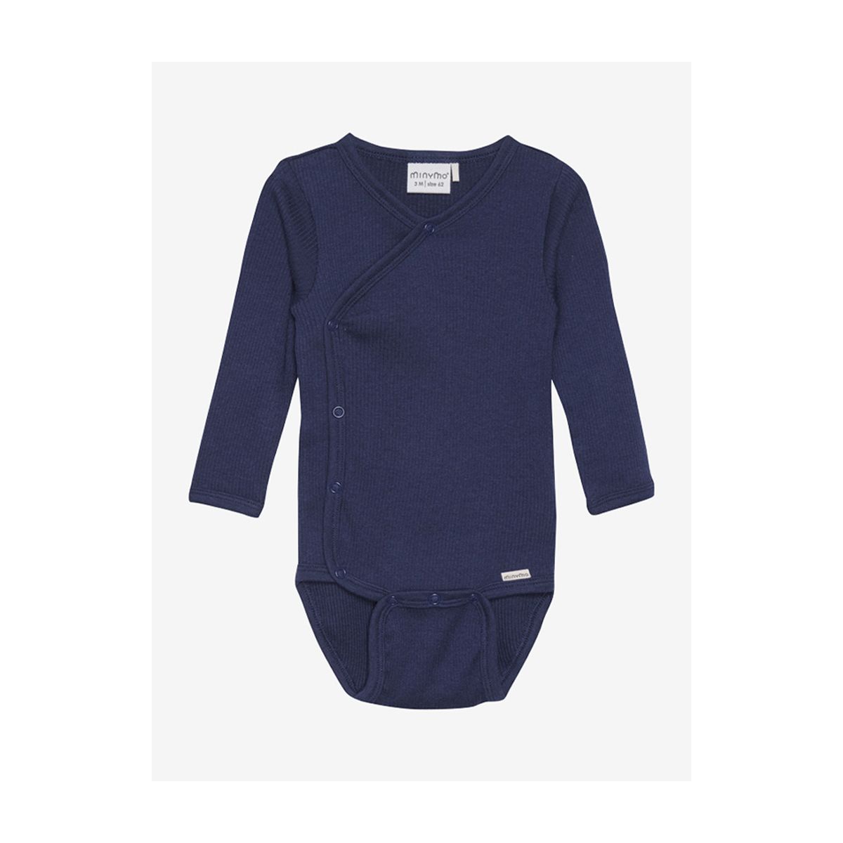 Minymo Wrap Body LS Rib dark navy (778) 62 6170-778-62